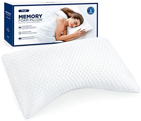 Almofado para dormir lateral de resfriamento Groye - travesseiros de pescoço para alívio da dor, travesseiros