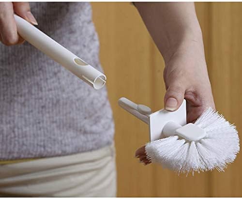 N/A Brush de vaso sanitário de design compacto com suporte para limpeza do banheiro, escova de
