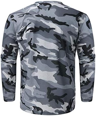 Homens slim camuflagem impressa em retalhos camiseta