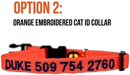 Kitty condenado colares de identificação de gato personalizados