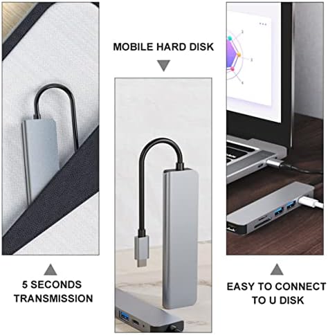 Solustre Laptop Docking Stations USB Charging Hub 3 peças USB C Hub USB C To USB Hub USB Tipo C para