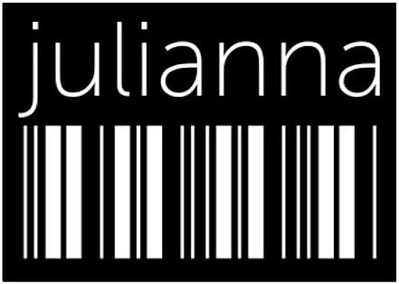 Teeburon Julianna Lower Barcode Sticker Pack x4 6 x4