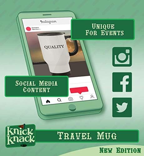 Presentes de Knick Knack anglican - 14oz de aço inoxidável Hashtag Caneca de café Travel, prata