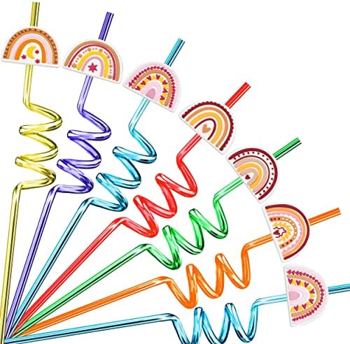 Boho Rainbow Party Favors 24pcs Boho Rainbow Party Decorations Supplies Boho Rainbow Plástico Saltos