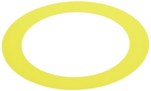 Shim redondo de PVC, amarelo, 0,020 de espessura, 7/8, 1-3/8 OD
