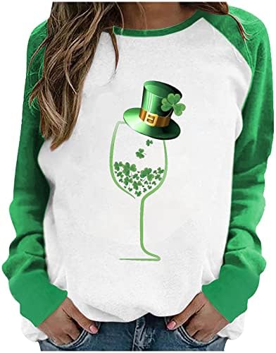 Camisa do dia de St Patricks Mulheres, Womens St Patricks Day camisa Shamrock camise