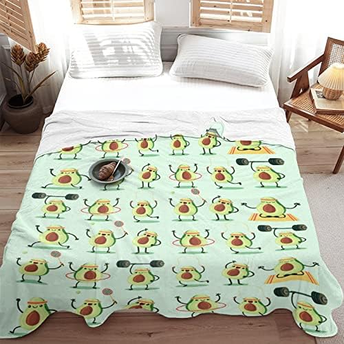 Presente cobertor de abacate para menino garoto 40 x50 Ultra Soft Soft Throw Blanket Avocados fofos Presente