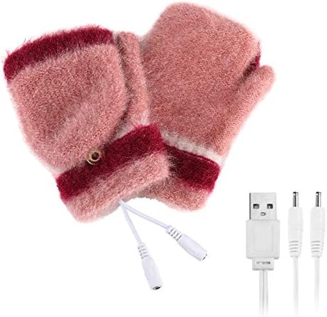 Luvas USB aquecidas de mulheres Yangyy Full & Halflefless sem dedos Luvas de laptop que aquecem