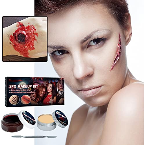 Halloween Skin Wax Plasma conjunto de maquiagem cicatriz maquiagem de terror maquiagem de maquiagem Modelando