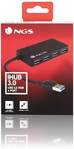 NGS USB3.0 4 Port Hub - Plugue e reproduza alimentado por USB