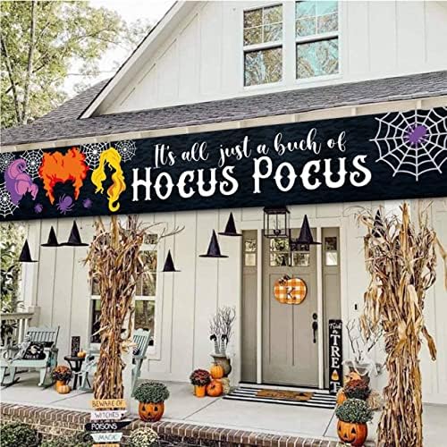 Decorações de Hocus pocus cenário, é tudo apenas um monte de banner de Halloween Hocus Pocus 120x180cm