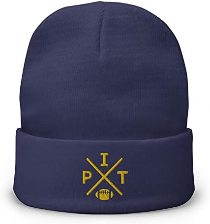 Pittsburgh Football Retro Pit Cross Winter Feanie Cap Hat