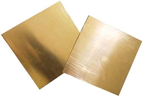 Zhengyyuu Brass Placa de cobre Folha de metal de metal placa de folha de metal alumínio amplamente