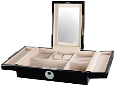 Caixa de jóias fguikz caixa de armazenamento de armazenamento caixa de armazenamento multifuncional