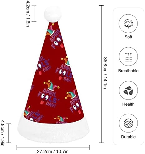 April Day's Day Christmas Papai Noel Hat para Red Xmas Cap Favorias de Festas Festivas de Ano Novo