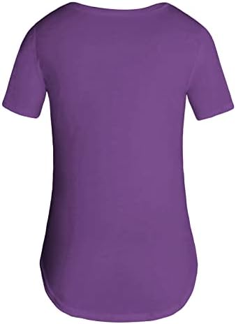 Camiseta de verão camiseta feminina de melhor para mulheres algodão mangas curtas de cor sólida colheita