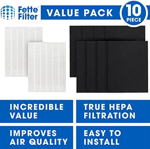 Filtro Fette-115115 Premium True Hepa H13 Filtro compatível com filtro Winix A 115115 Tamanho 21 Purificador