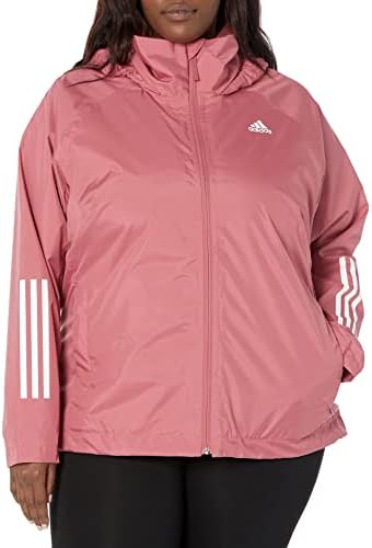 Jaqueta de chuva de 3 listras BSC feminina da Adidas.