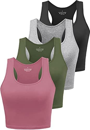 Tampa da colheita de treino de algodão JoViren para mulheres panos de ioga tampas de ioga camisetas esportivas