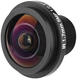 Lente de 1,7 mm de lente de larga lente CCTV 5mp HD Fisheye Security Camera Lente 1,7 mm de distância focal de
