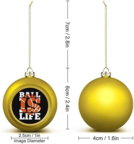 Vida de basquete Bola de Natal Ornamentos pendurados xams decoração de árvores para festa de férias