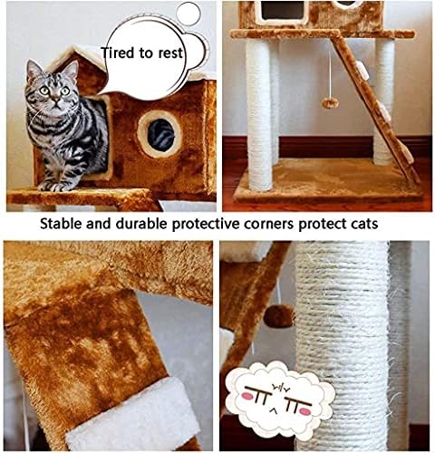 Haieshop Cat Tree Scratching Post Cat Tower Four Seasons Universal Cat House Cat Tree House Cat Cat Tower Cat Frame Toy Toy Frame Cat Litter 715