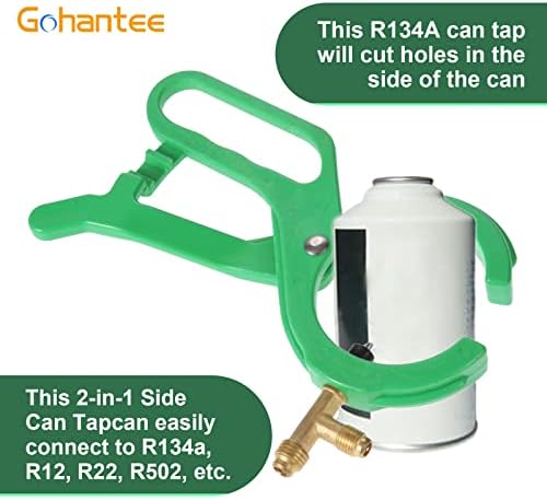 Gohantee R134A pode tocar, o abridor de garrafa de 2 em 1 punção lateral para o dispensa de refrigerante