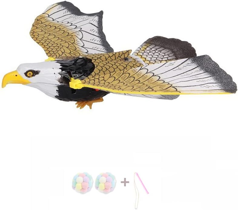 Gato brinquedos interativos simulação pássaro elétrico circula