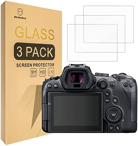 Mr.Shield [3-Pack] Protetor de tela para Canon EOS R6 R6II Mark II R7 Câmera [vidro temperado] [Japão com