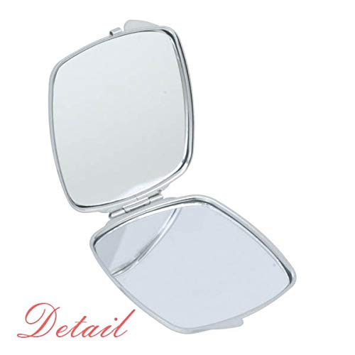 Chestry Kowledge Substância Fórmula Espelho Portátil Compact Pocket Maquiagem de dupla face vidro