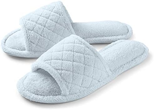 Roxoni Ultra Soft Spa chinelos para mulheres aconchegantes e confusas banheiro, casa e chuveiro