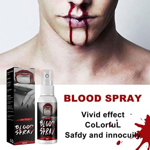 Happyyami Halloween Party Supplies 2pcs Sprays de sangue realistas de maquiagem de maquiagem de