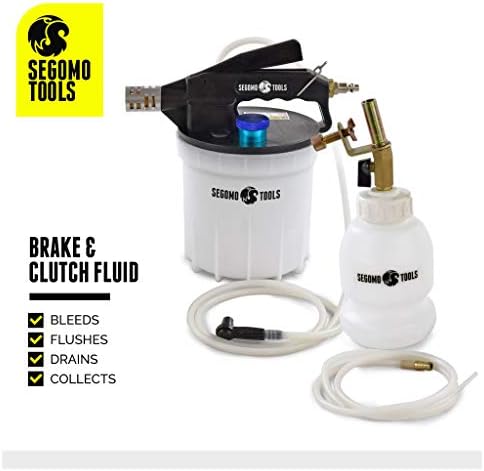 Segomo Tools 2L Standard & ABS Vacuum Brake Bleder & Clutch Vacuum Bemerder Bomba Kit | Extrator de fluido de