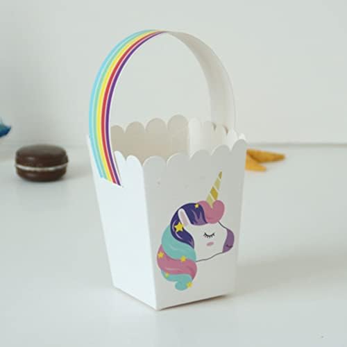 Jojofuny Bags Party Favor Caixas, capa de doces de desenhos animados para meninas infantis, caixa de pipoca,