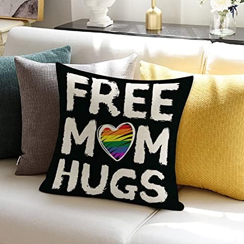 Jogue a capa de travesseiro, mãe livre, abraços lgbt gay travesseiro gay, progresso gay de progresso