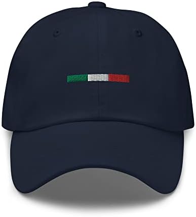 Flag simples da Itália Bandeira bordada de algodão ajustável de pai, chapéu de bandeira italiana, viajando
