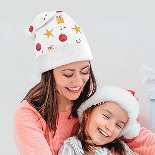 Chapéu de Papai Noel de Natal, Feliz Natal de Natal Chapéu de Férias para Adultos, Unisex Comfort Chapéus