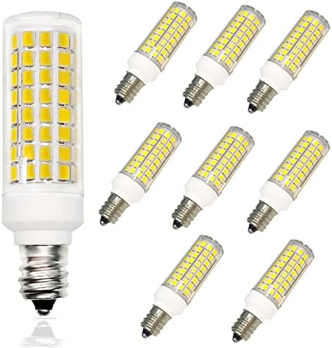 Lâmpada de lâmpada LED PIPIZHU E12 7W, lâmpadas de base de candelabra e12, lâmpadas incandescentes equivalentes