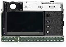 Fujifilm X100V Caixa da câmera, Bolinus artesanal de couro real de couro real capa de capa para fujifilm