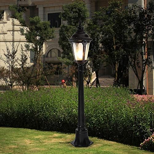 TQXDD Vintage Americano Americano Tradicional 1 Light Street Light Aluminium Garden Lahn Lâmpada Lâmpada Européia