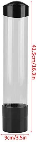 Topincn Cup Dispensador de parede Montado com a parede Dispensador de água Plástico Rack do porta-copos, pasta ou parafuso montável para copos de papel, 3,0in 60-80 xícaras