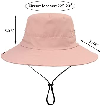 Durio Sun Hat Hat Womens UV Proteção UV Chapéus de rabo