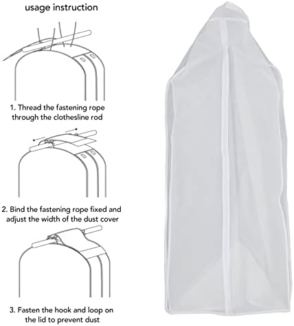 Sacos de vestuário pendurados de jeanoko, grande capacidade ampliada para cabides de tampa de roupas duráveis
