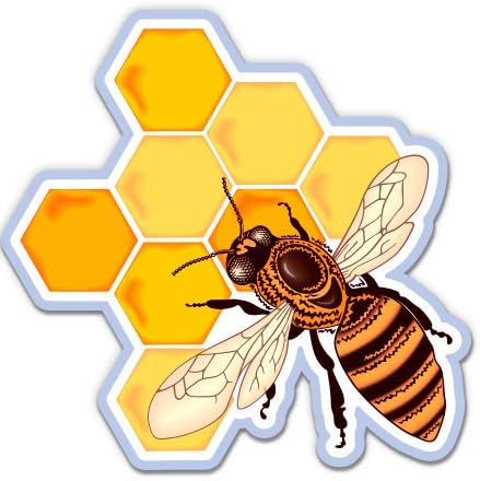 GT Graphics Honey Bee Honey Comb - adesivo de vinil Decalque à prova d'água