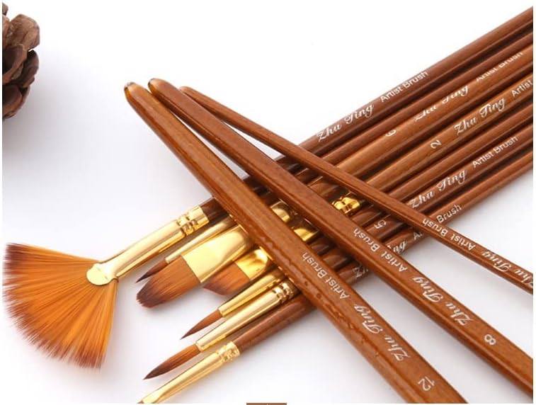 N/A Copper Tube Watercolor Pen Painting Combination 12 tipos de caneta mista com materiais de arte em forma