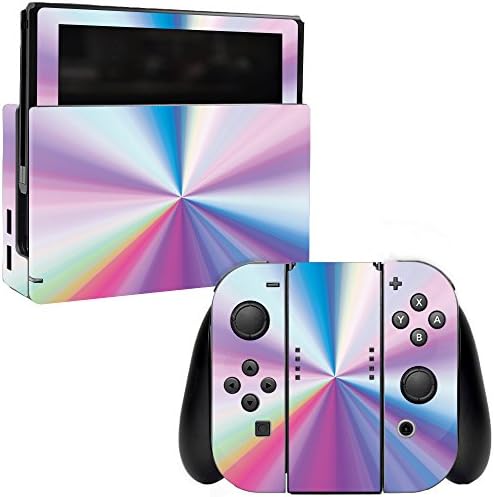 MightySkins Skin Compatível com Nintendo Switch - Zoom de arco -íris | Tampa protetora, durável e