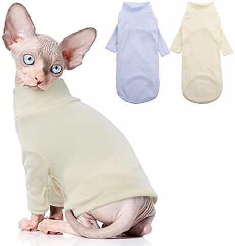 T'Chaque Casual Cats Cats Pacote de camisetas respiráveis ​​e quentes roupas de estimação, roupas