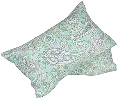 Casos de travesseiros de Paisley Green Paisley, que rainha, algodão super macio e fácil de cuidados envelopes