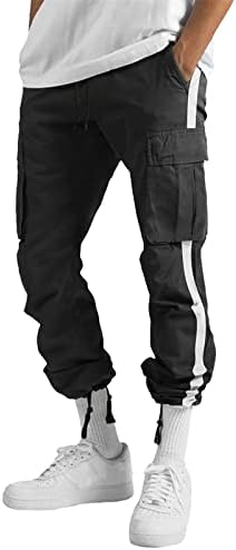 Saxigol 2023 Multi-Pocket Multi-Pocket Mens Sweatpants Summer Casual Casual Casual Pants Color Block Fashion Troushers