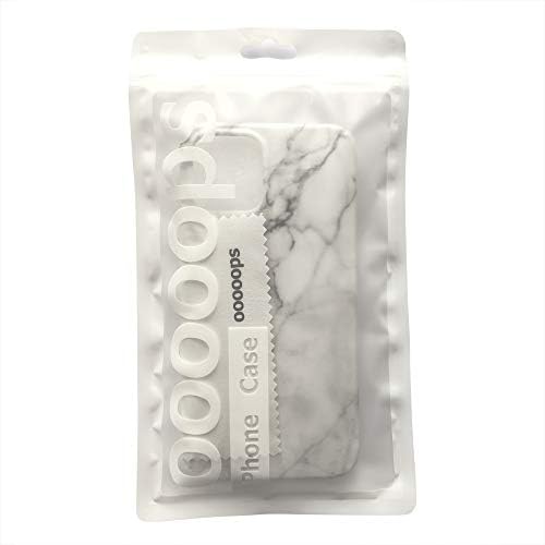 Oooooops compatíveis com iPhone 12/12 Pro Cool Caso para homens Mulheres, mármore branco de crack cinza,